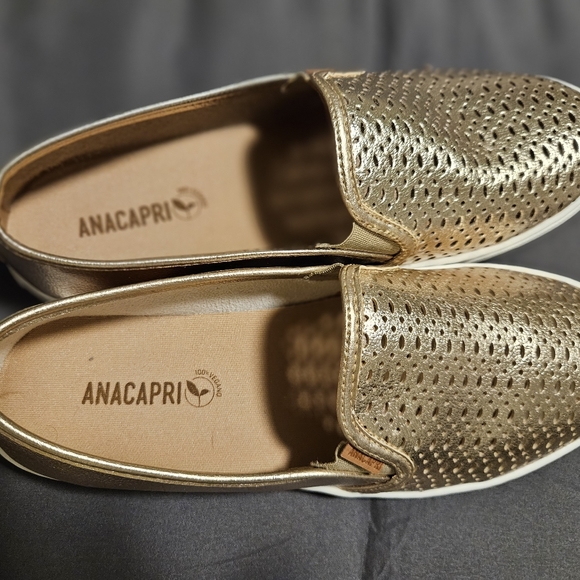 GOLD METALLIC SLIP-ON SNEAKER - Picture 3 of 7